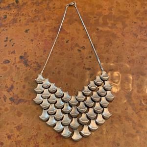 BOHO Pewter/Silver Statement Necklace